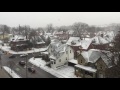 Snow fall in Kitchener, Ontario, Canada @ 9th December 2016