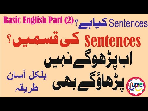Learn Sentence and it&rsquo;s types | انگریزی میں جملہ کیا ہے اور اس کی کتنی قسمیں ہیں؟