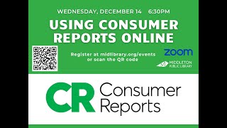 Using Consumer Reports Online