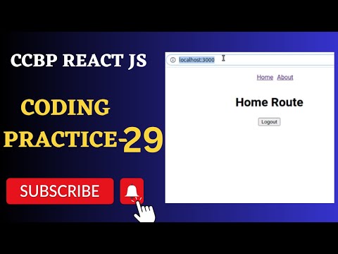 Authentication Functionality | Coding Practice 29 | REACT JS | NxtWave | CCBP 4.0