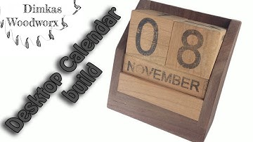 Make a Desktop Calendar with free pdf plans