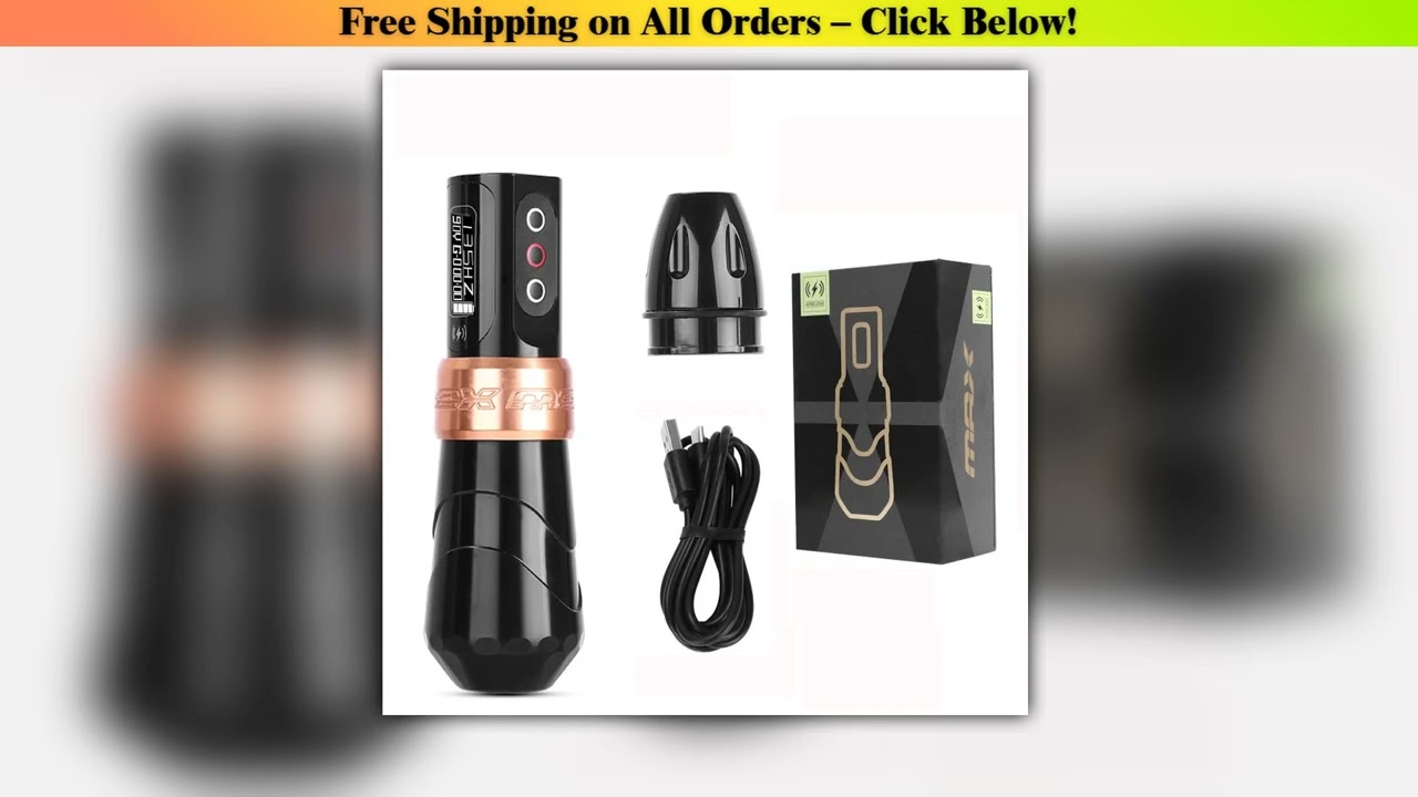 MAX Tattoo Machine With Large Capacity Battery for Permanent Makeup Eyebrow Tattoo Artist