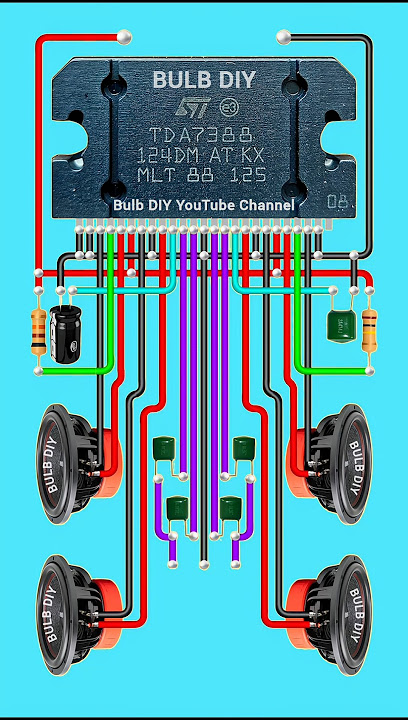 TDA7388 ic amplifier | 4 channel amplifier | car amplifier