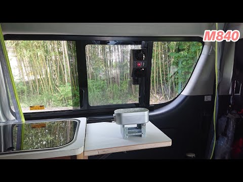 窓ガラス交換(小窓付き)【自作キャンピングカー】ハイエース Camper Van