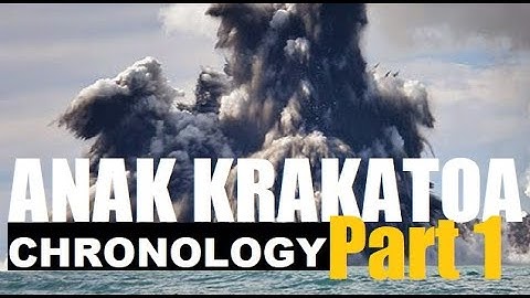 Anak Krakatoa Volcano Chronology PART 1 Birth of new island