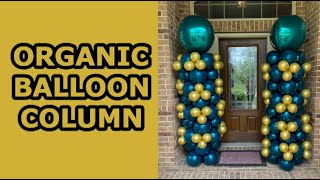 HOW TO MAKE AN ORGANIC BALLOON COLUMN WITH DOUBLE STUFFED BALLOONS | ST. PATRICKS DAY DECOR IDEAS