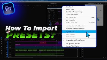 How to Import Presets in Adobe Premiere Pro Step by Step Tutorial