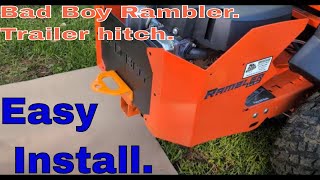 Bad Boy Rambler utility trailer hitch