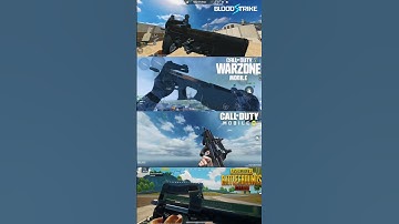 P90 Animation In COD Mobile Vs PUBG Mobile Vs Warzone Mobile Vs Project Blood Strike 🥵 #shorts