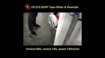 FR-210 BOPP Tape / Masking Tape Slitting Rewinding Machine