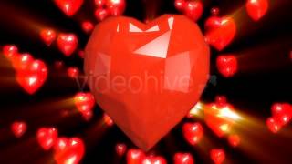 Low Poly Heart - VJ Loop Pack (5in1)