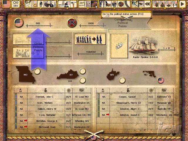 Gary Grigsby's War Between the States PC Games - YouTube