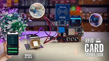 How to Build an Smart RFID Door Lock with ESP32 | OLED Menu + Web UI With All Data Management