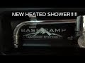 My new heated shower for my overland build