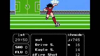 Captain Tsubasa Vol 2 NES [TR] Fire Shot Special Flag Edit by Jairo