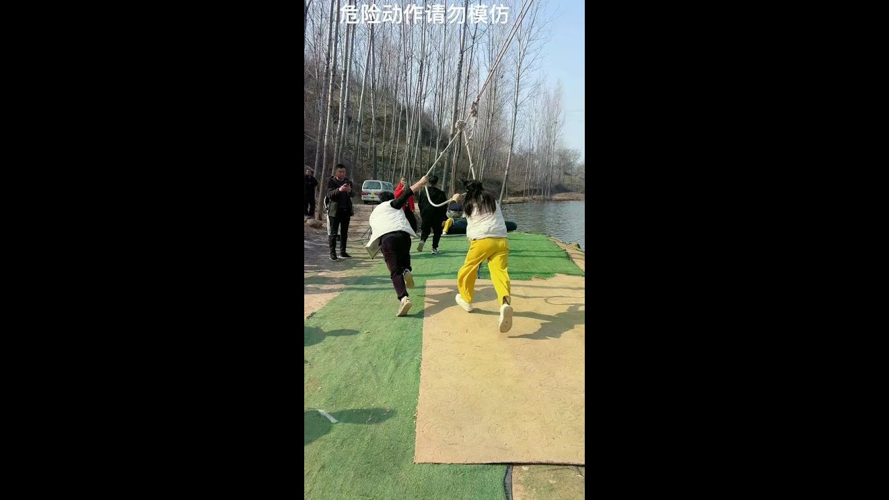 Dangerous actions should not be imitated. Enjoy outdoor activities! 