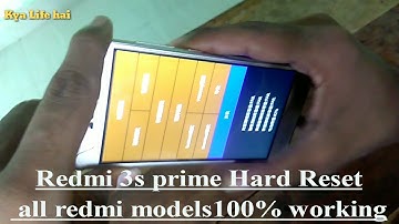 Redmi 3s prime Hard Reset all redmi models 100% working in Hindi
