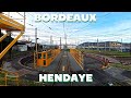 Cabride de bordeaux  hendaye traverse des landes au milieu des pins et des cigognes 