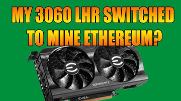 My 3060 LHR Switched to Mine Ethereum?