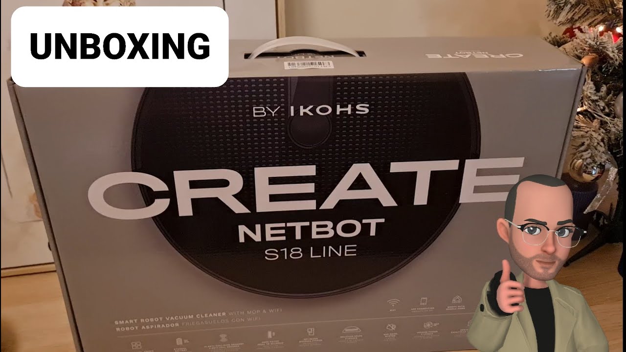 Desencaixotando o Robô Aspirador Create Ikohs Netbot S18. Melhor custo  benefício (unboxing) - YouTube