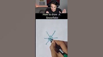 how to draw snowflake #shorts #viral video
