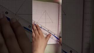 Draw a pyramid by simple steps #shorts #math #easytrick #mathhacks as