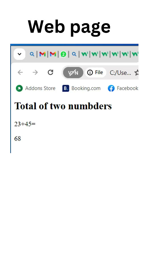 Addition of numbers using Java Script😊😃 - YouTube