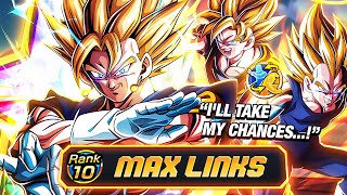 UNDISPUTED GOD OF DOKKAN!! LR TEQ SSJ Goku Vegeta Super Vegito 100% Max Links | DBZ Dokkan Battle
