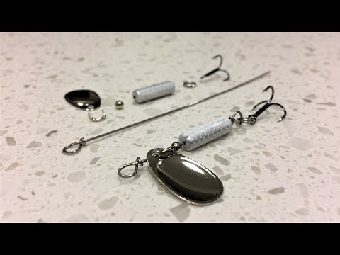 How To Make Your Own INLINE TROUT SPINNERS (easy!) 