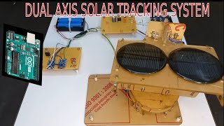 Dual Axis Solar Tracking System using Arduino Uno | LDR | Servo motor  | Final year project