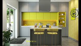 Plan and Elevation of Kitchen in AutoCAD l Modular Kitchen