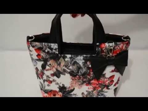 Сумка с бантом "Шотландка"