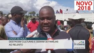 CHUVA NA HUILA - DESTROEM CULTURAS E DEIXAM 30 FAMILIAS AO RELENTO