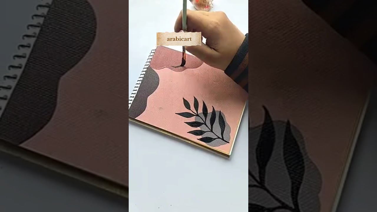 Easy boho canvas painting idea with Arabic calligraphy #arabicart​ #art​ #artshorts​ #alah #viral