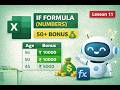 IF Formula with Numbers in Excel | Real Life Example (Part II) 🔥