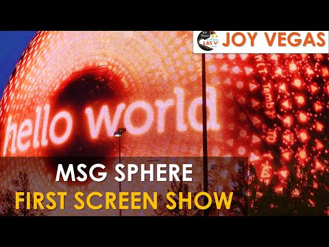 MSG Sphere Las Vegas LED Panel Testing  |  July 1. 2023
