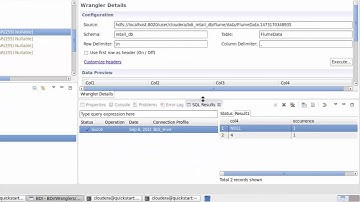iWay Big Data Integrator: Creating and Running a Data Wrangler Configuration