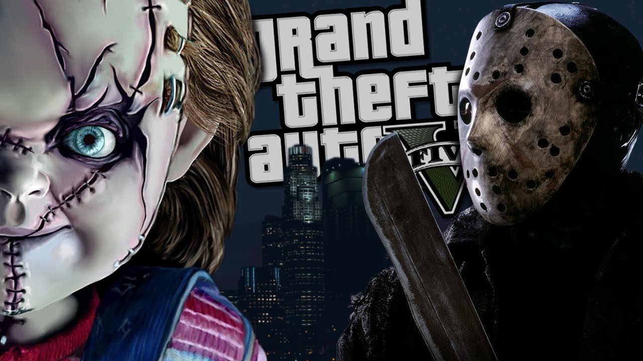 Childs Play "Chucky" VS Jason Voorhees MOD (GTA 5 PC Mods Gamepla...