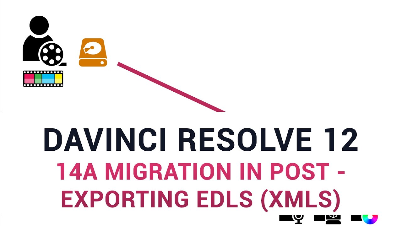 DaVinci Resolve 12 - 14a Migration in Post - Exporting EDLs (XMLs)