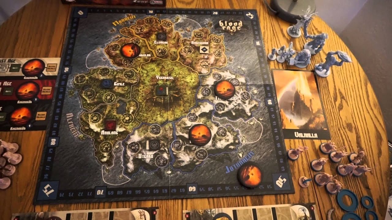 Blood Rage how to setup - YouTube