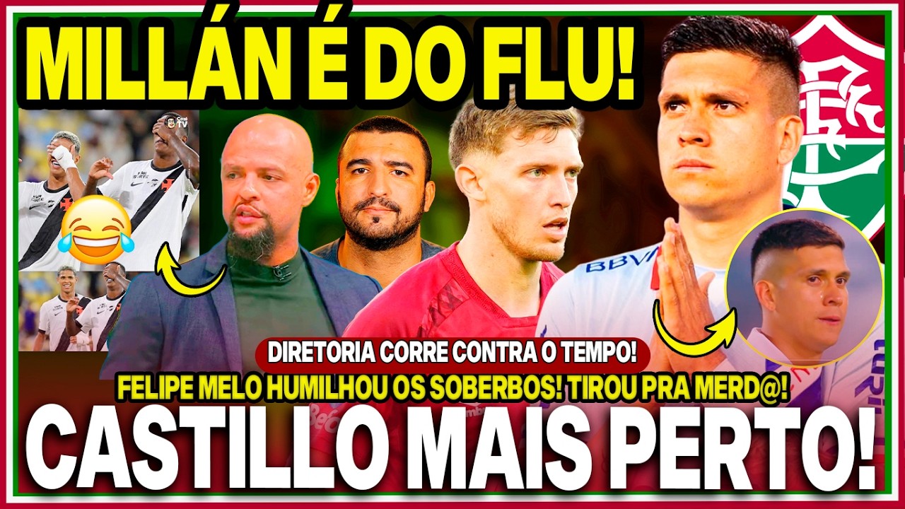 🚨REFORÇO SURPRESA! JULÍAN MILLÁN É DO FLU! NEGÓCIO DE MILHÕES!🤑CASTILLO MAIS PERTO! DANTAS NÃO VEM!