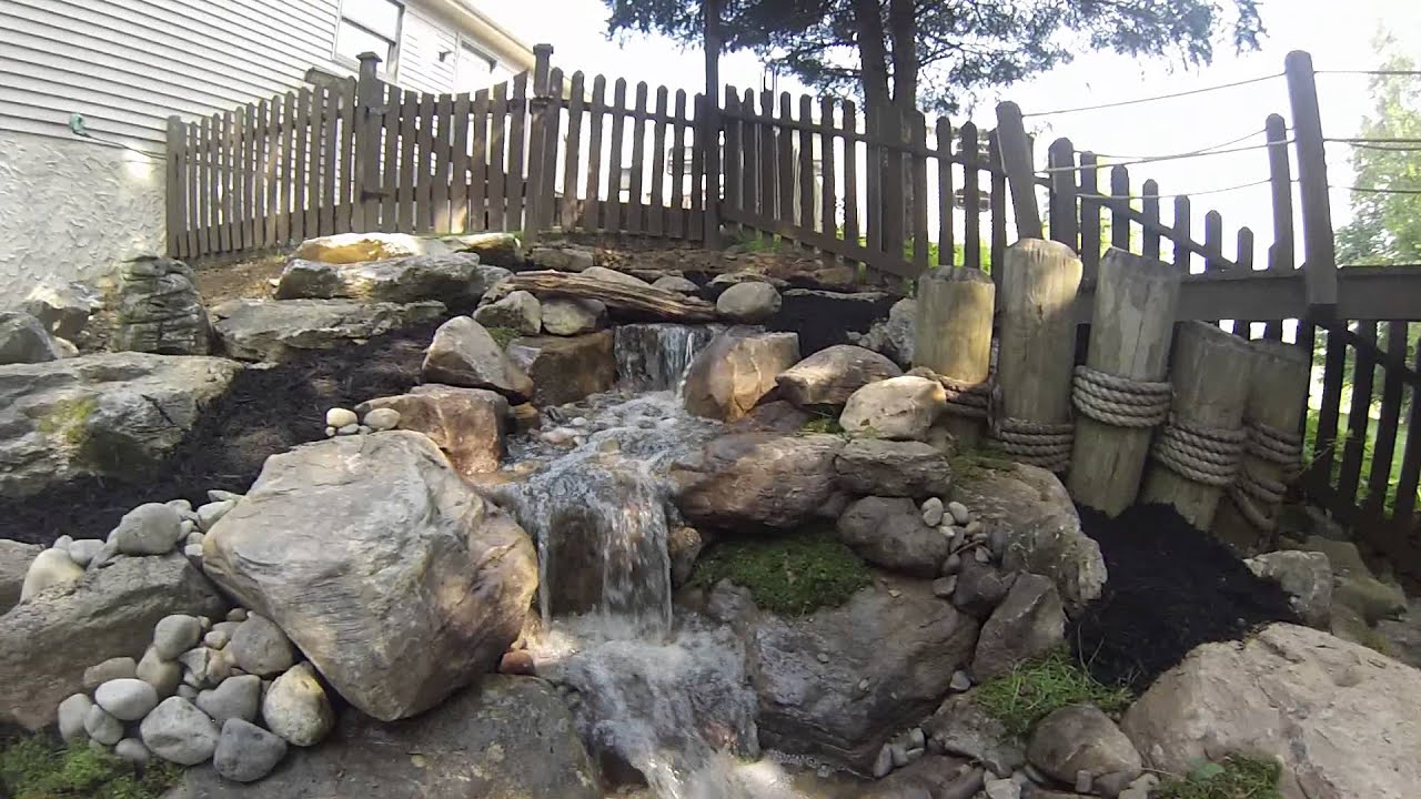 Building A Natural Stone Waterfall 50