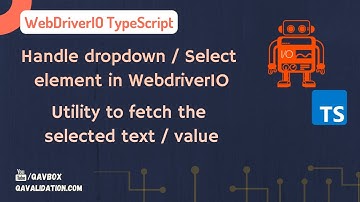 Automate dropdown or Select options using webdriverIO