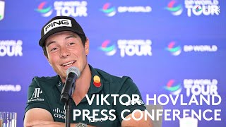 Viktor Hovland's Full Press Conference | 2023 DP World Tour Championship