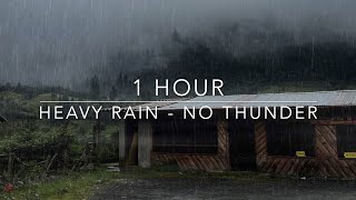 Heavy Rain No Thunder  Heavy rain without thunder  Rain Sounds for Sleep