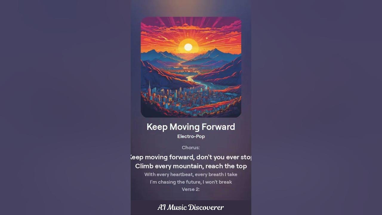 Keep Moving Forward