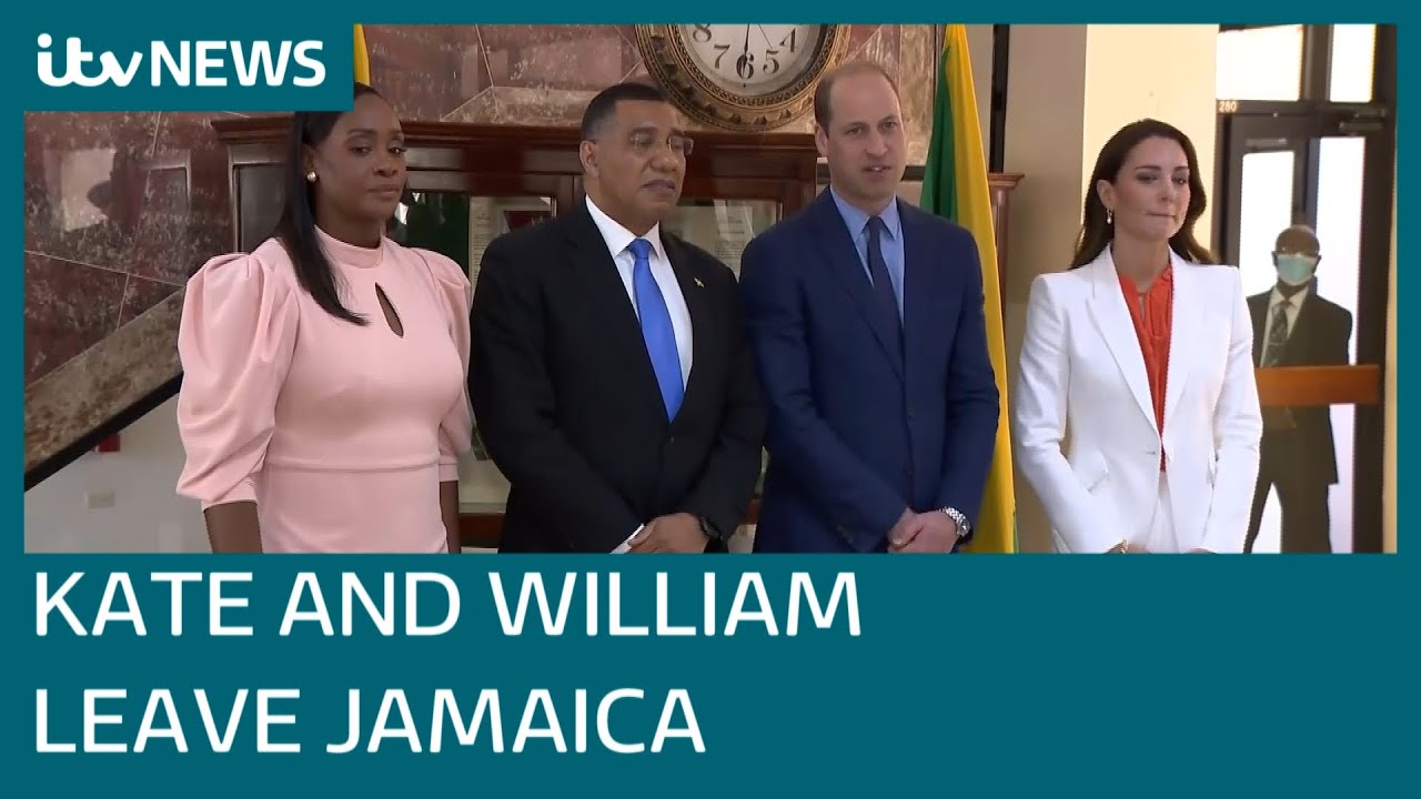 Prince William and Kate leave Jamaica after difficult couple of days on Royal tour | ITV News