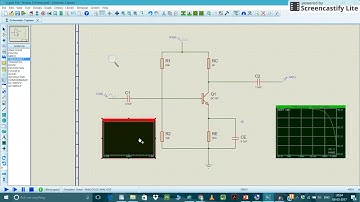Proteus Tutorial for Beginners, RC-Coupled Amplifier,Gain=150 Lec-02