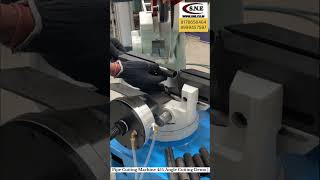 Pipe Cutting Machine 45° Angle Cutting Demo | Accurate &amp; Smooth Pipe Cut