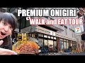 My Favorite Convenience Store's Premium Onigiri Rice Balls, Let's Walk and Eat in Namba Osaka #232